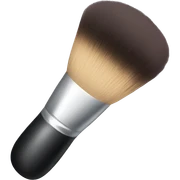 Makeup powder brush sticker