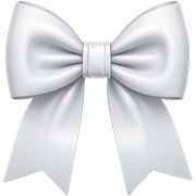 white bow sticker