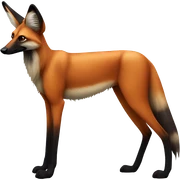 maned wolf  sticker