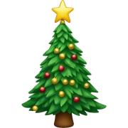 christmas tree sticker