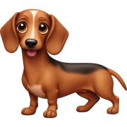 Sausage dog sticker