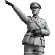 monochrome world war ii soldier sticker