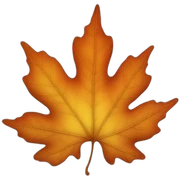 autumn leaf sticker