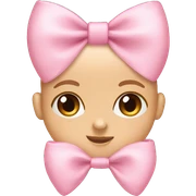 Baby pink bow  sticker