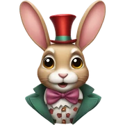 A rabbit of Wonderland sticker