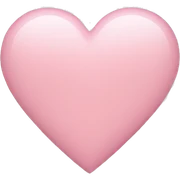 Light pink heart sticker