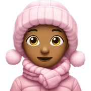 Cute pink winter  sticker