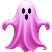 pink ghost sticker