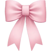 light pink bow on light pink bow sticker