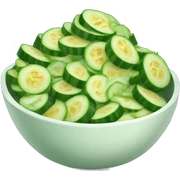Cucumber salad bowl sticker