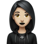 Goth girl sticker