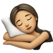girl sleeping sticker