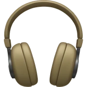 Khaki headphones sticker