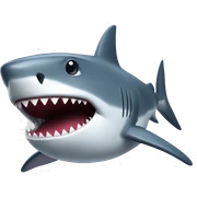 shark with top sticker