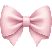 Pale Pink bow sticker
