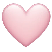 light pink heart sticker