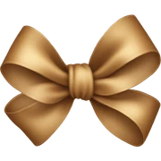 Light Brown bow  sticker