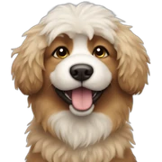 fluffy dog sticker