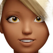 blonde girl with choker sticker