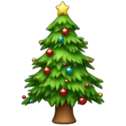 merry christmas tree sticker