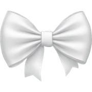 white bow  sticker
