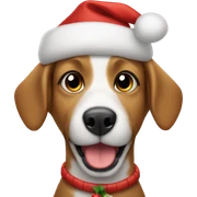 Christmas dog sticker