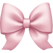Light pink bow sticker
