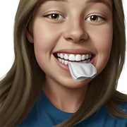 realistic portrait of girl sticker
