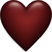 dark red heart sticker