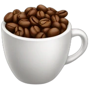 coffee bean sticker