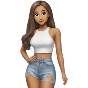 hyperrealistic ariana grande body sticker