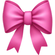 pink bow sticker