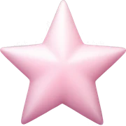 pale pink star sparkle sticker