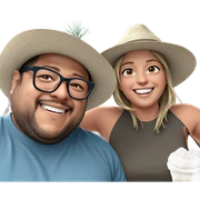 smiling girl with boys outdoors sticker