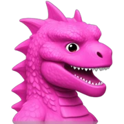 godzilla pink small sticker