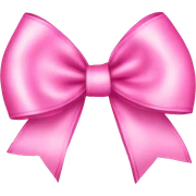 ribbon pink bow sticker