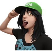 dark vibe with playful energy sticker