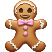 Pastel gingerbread man sticker
