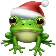 xmas frog sticker