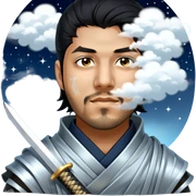 Moonlit Samurai sticker