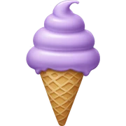 Light purple ice cream sticker