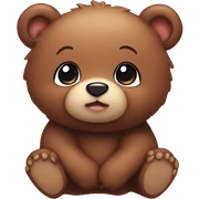 Cute bear chibi sticker