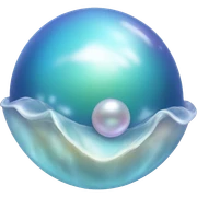 Magical ocean pearl sticker