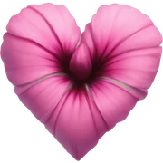 Flower heart sticker