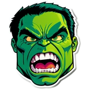 Hulk angry sticker