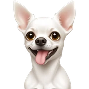 White chihuahua sticker