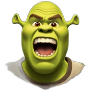 Shrek scream sticker