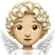 white Victorian Angel sticker
