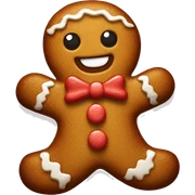 gingerbread man sticker