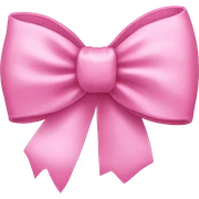 Pink bow sticker